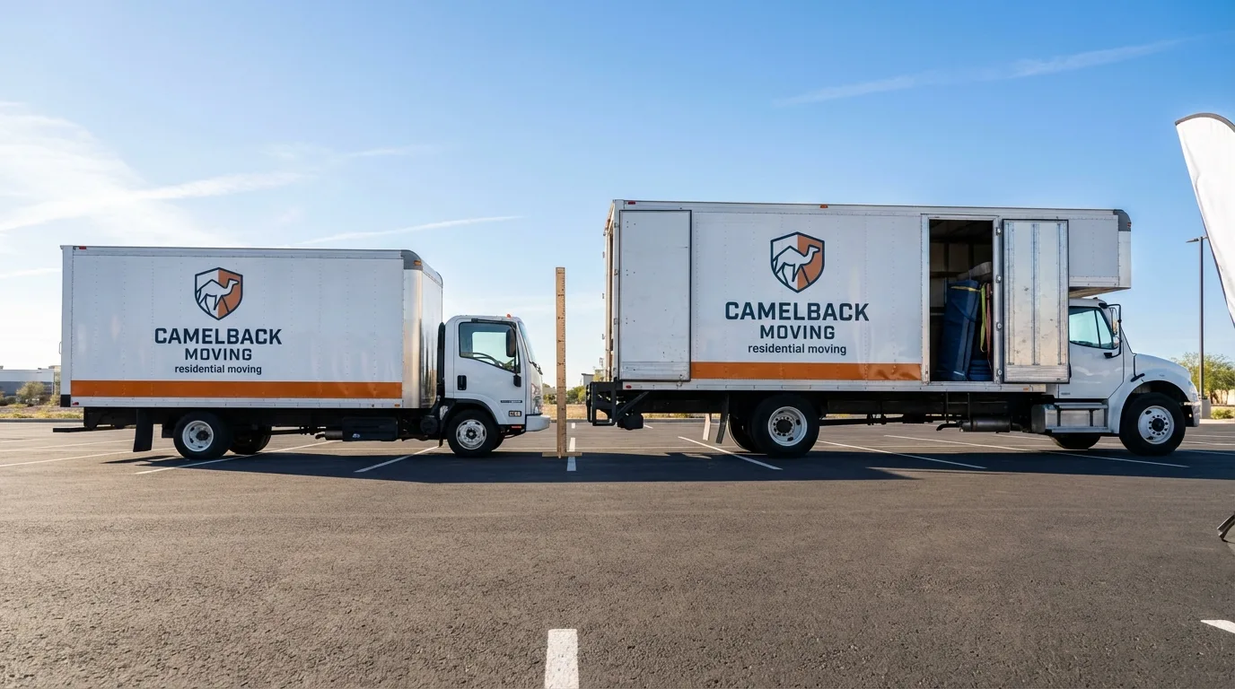 Moving truck size capacity guide in Lake Lure